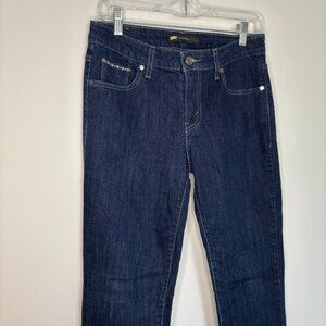 LEVI'S Mid Rise Skinny Silver Tag Womens 6 28x32 Denim Blue Stretch